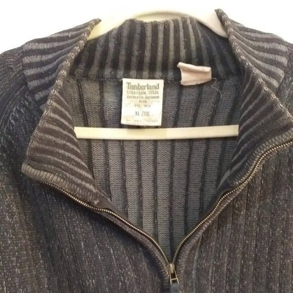 Timberland Mens long sleeves sweater pullover quater zip size XL TG - Picture 2 of 8